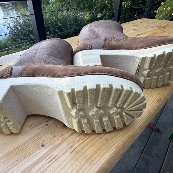 No. 6  5" Pull on Shearling Clog Boot on Mid Heel in Brown - Size 8 - NWOT - Picture 2 of 5